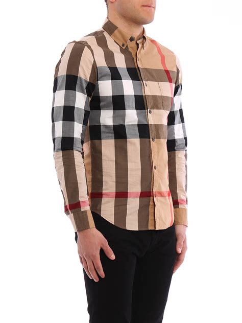 camicia burberry check uomo|Camicia in cotone Check (Lichene) .